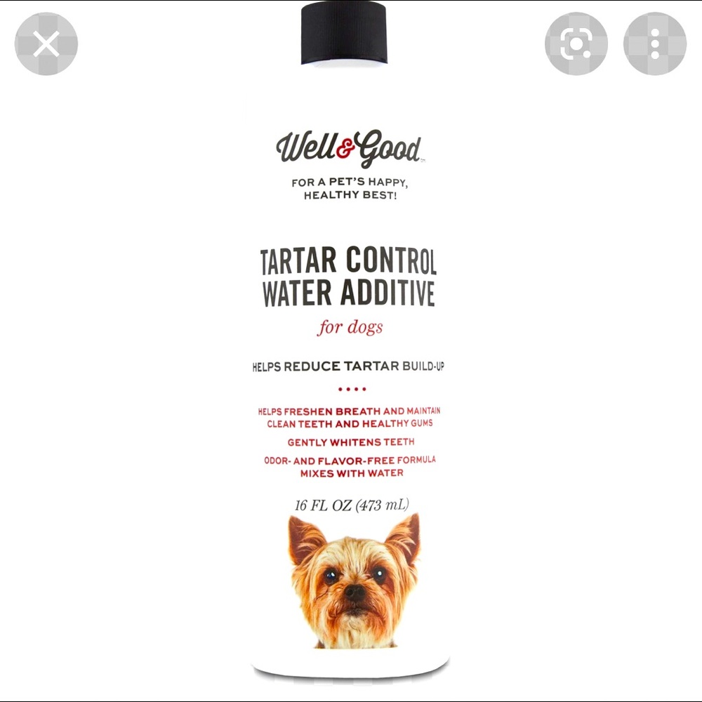 Well & Good Tarter Control Water Additive for Dogs